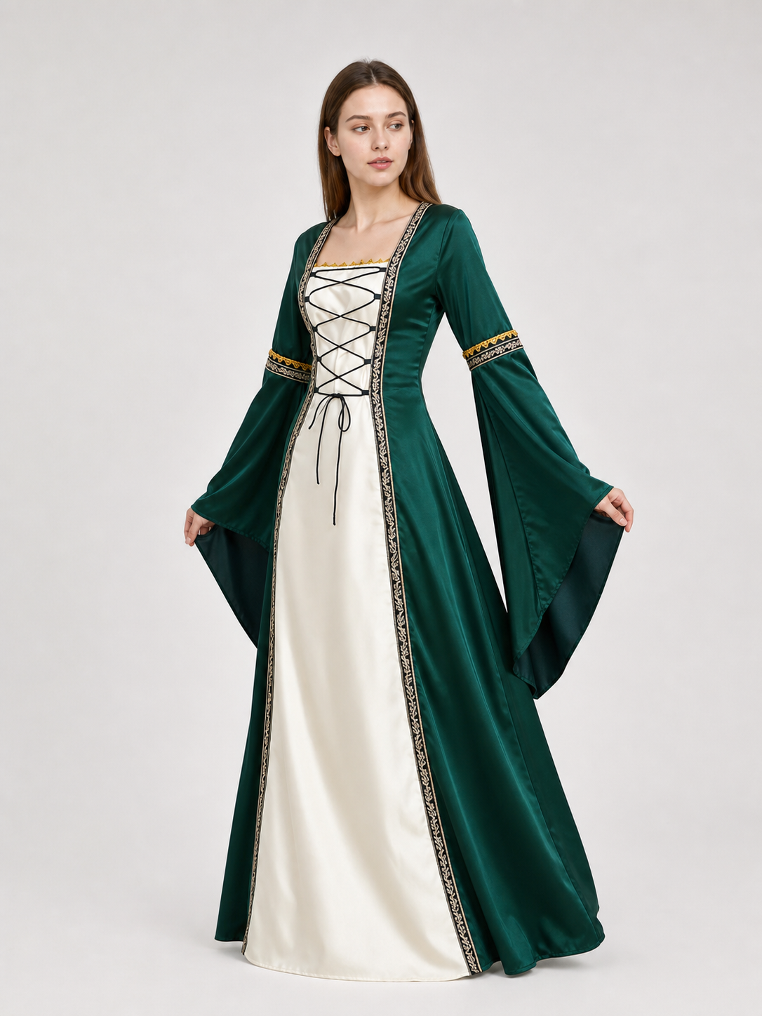 Medieval Renaissance-Style Costume Dress