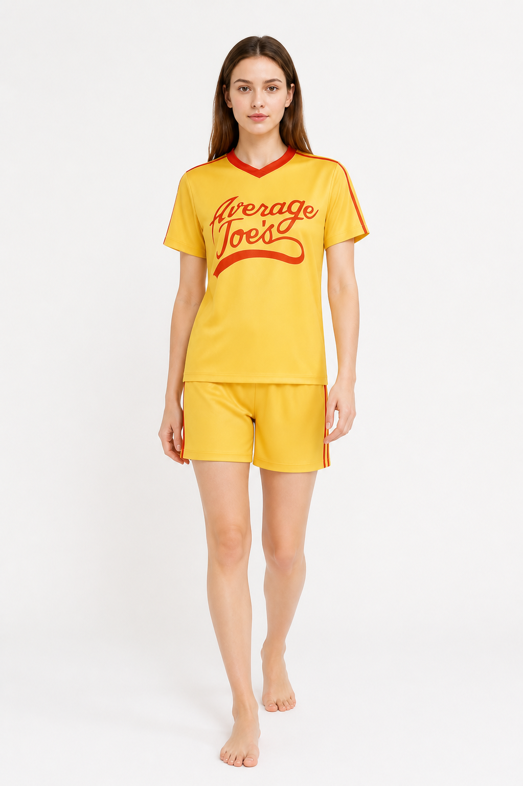 Sports Set: T-Shirt and Shorts, Red Trim product detail 2