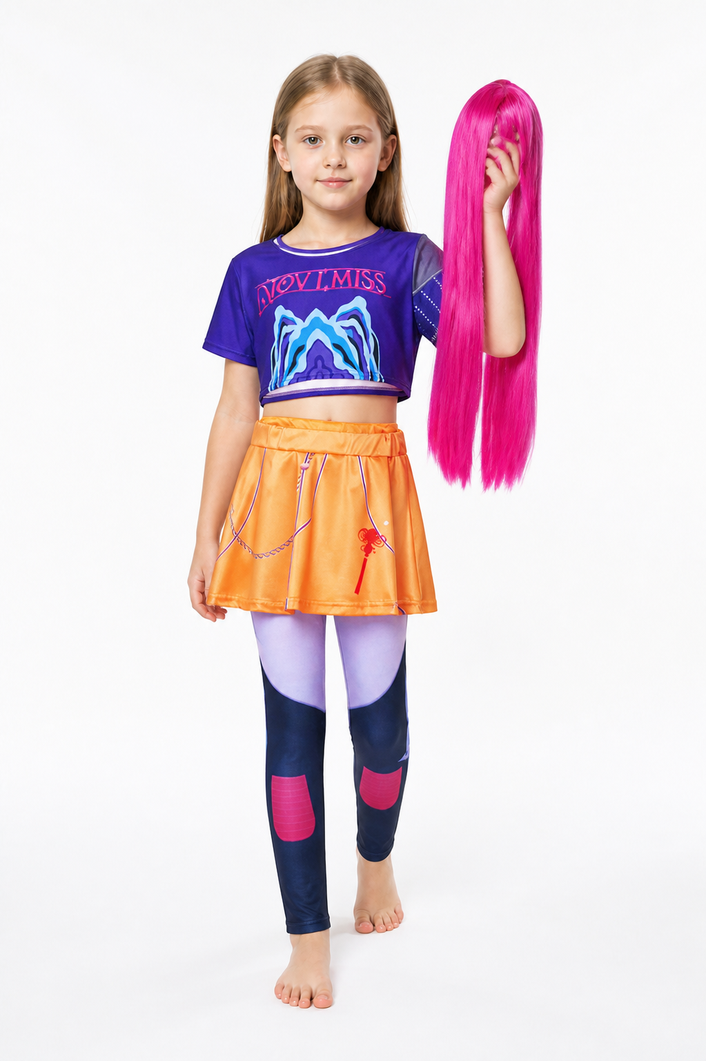 Mira Halloween Costume with Wig and Skirt Costume Wigs detail 2