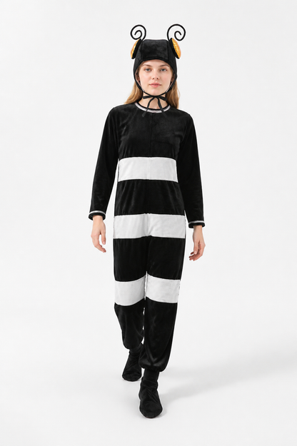 Ant Costume with Antennae and Black-and-White Stripes Costumes detail