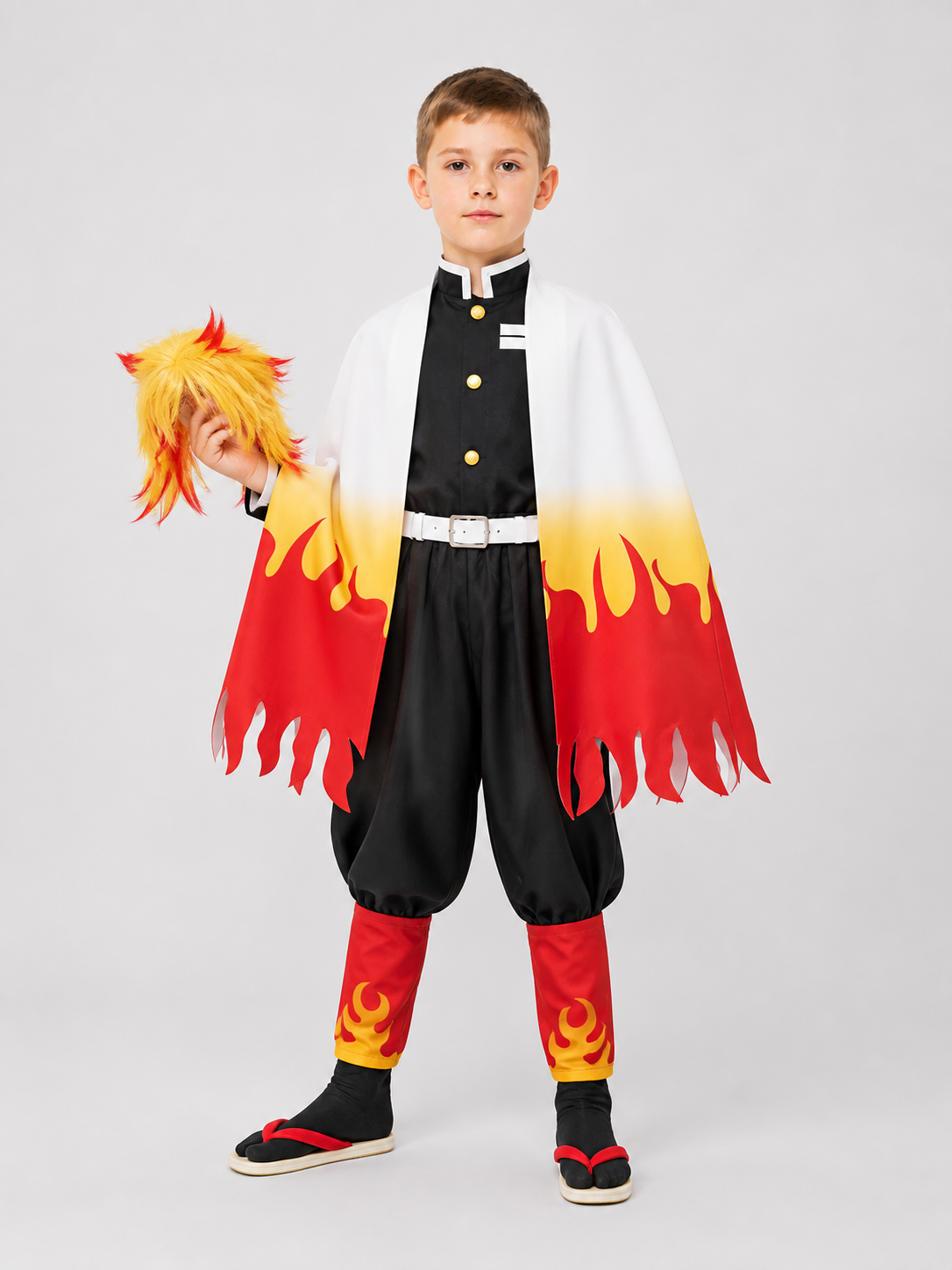 Kyojuro Rengoku Cosplay: Costume with Wig Costume Wigs detail 2