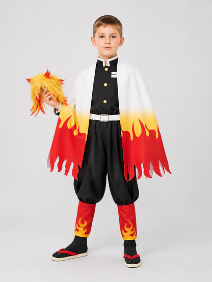 Kyojuro Rengoku Cosplay: Costume with Wig Costume Wigs detail 2
