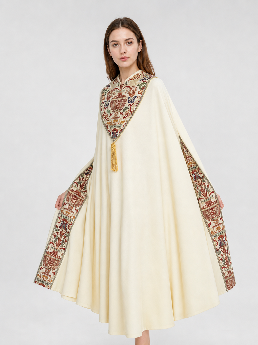 Medieval Fringed Cape for Cosplay