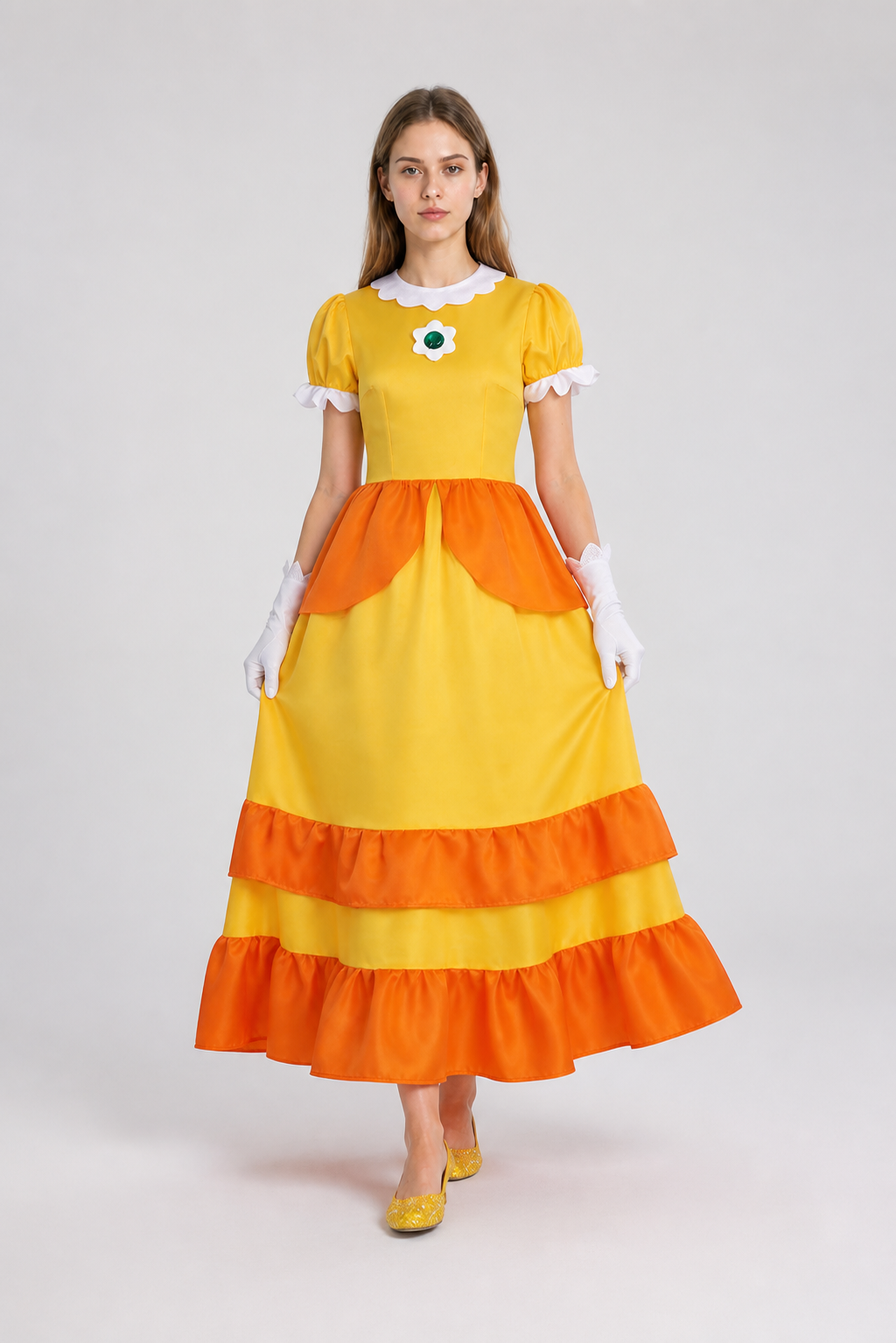 Princess Costume Long Dress with Gloves Costume Dresses detail 2