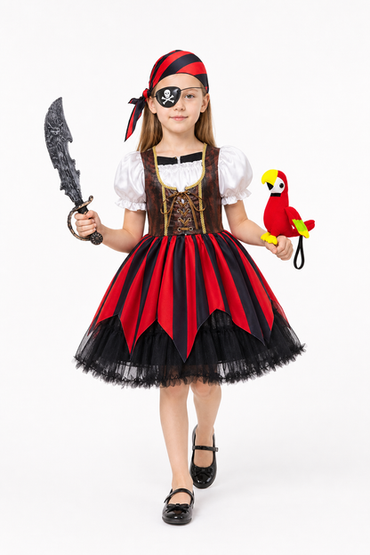 Pirate Costume with Dress and Accessories for Children Costume Dresses detail 2
