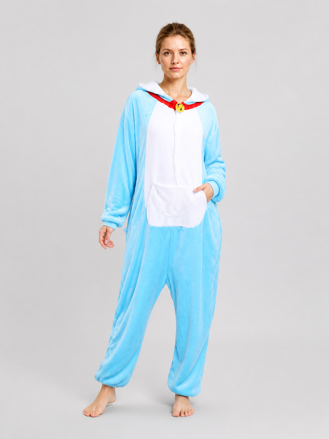 Husky Flannel Hooded Kigurumi Pajamas product detail 2