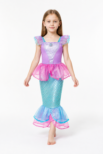 Mermaid Dress with a Layered Skirt for Costumes Costume Dresses detail 2