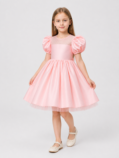 Children's Princess Dress, Full Skirt, Puff Sleeves Costume Dresses detail 2