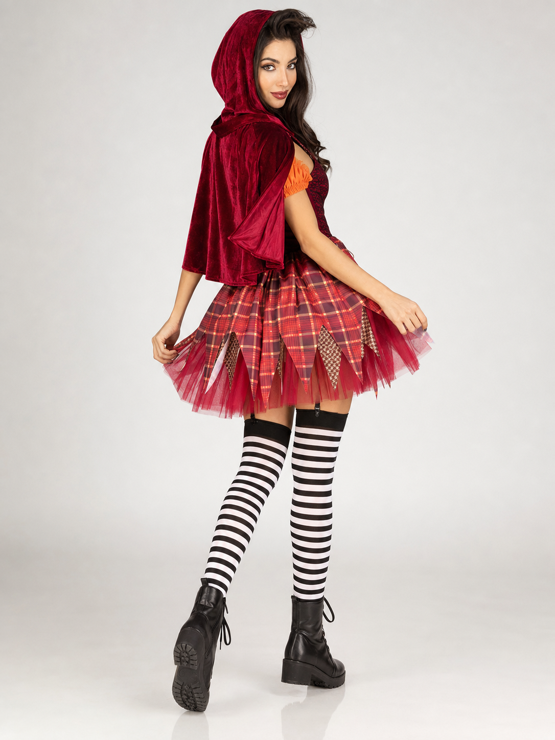 Cosplay Costume with Hood and Cape