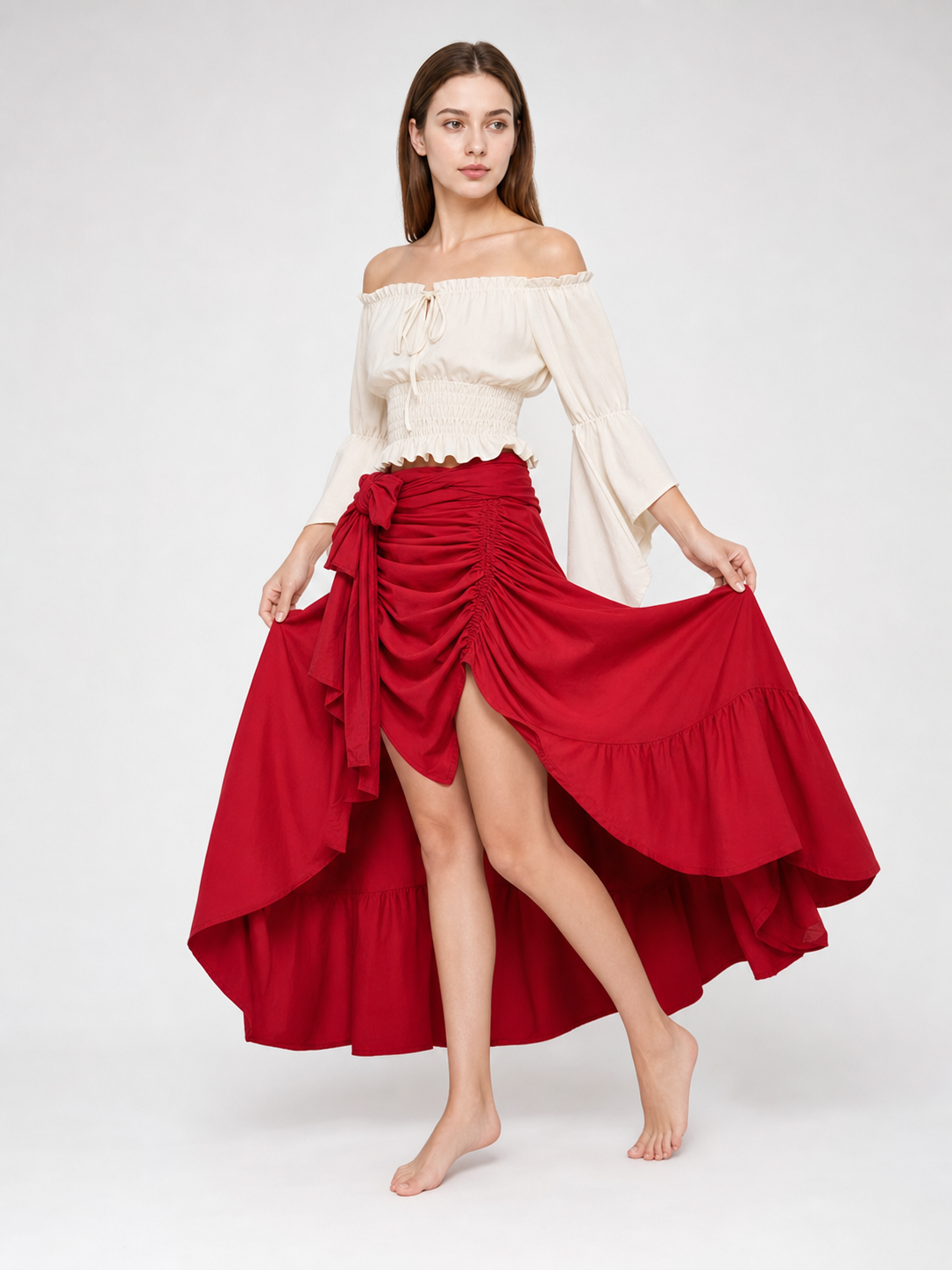 Pirate-Style Costume with Corset