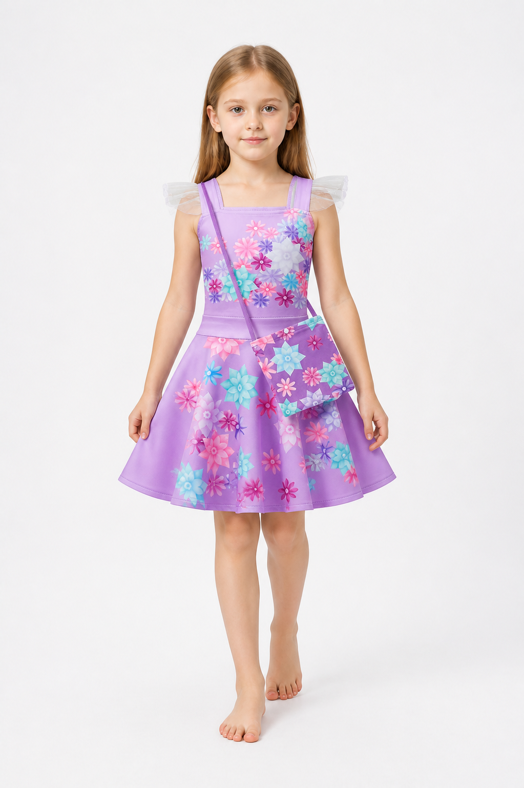 Floral Print Halloween Dress Costume Dresses detail 2