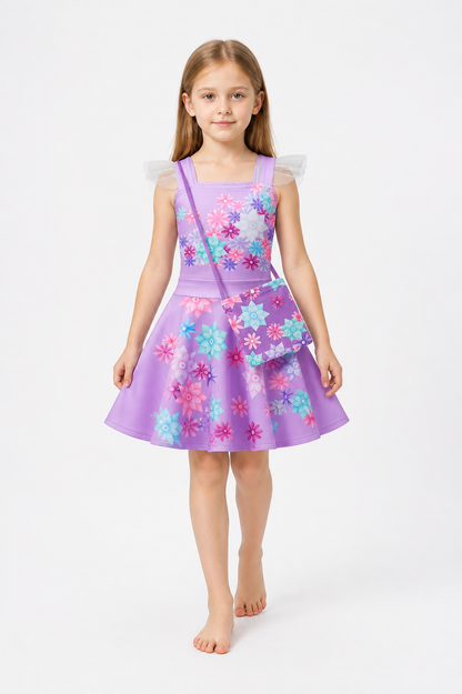 Floral Print Halloween Dress Costume Dresses detail 2