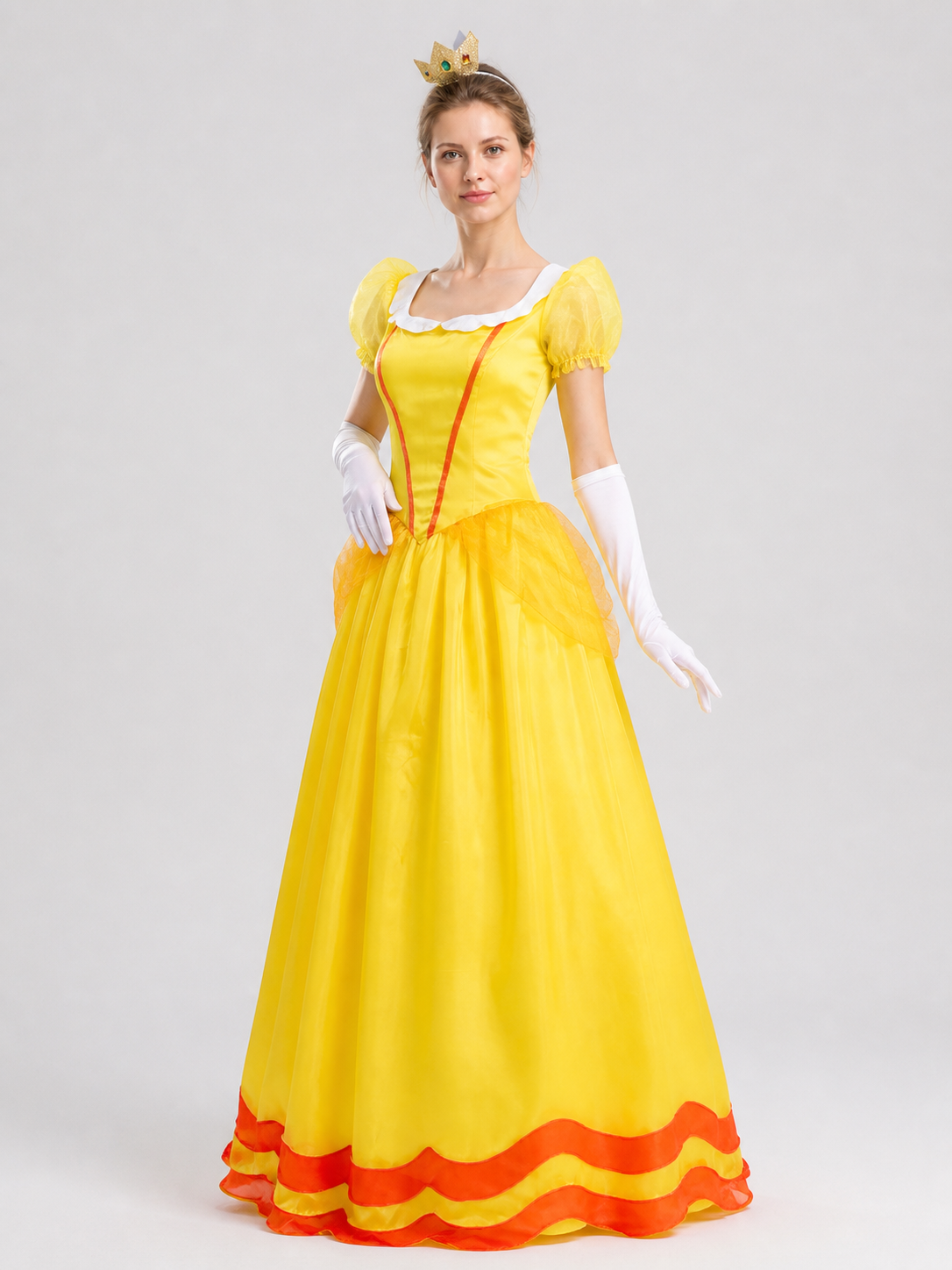 Princess Peach Halloween Costume, S-XXL Costumes detail