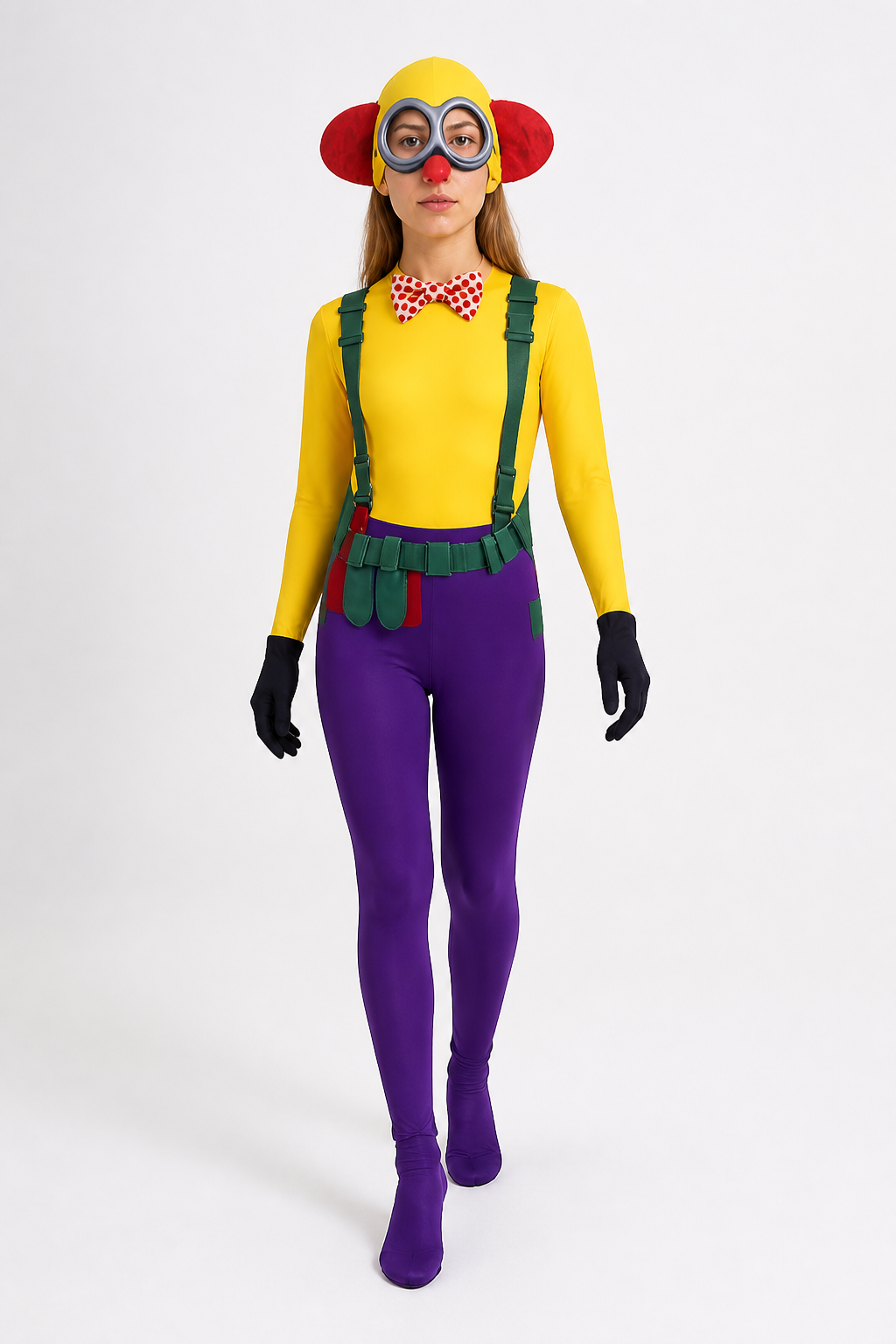 Clown Costume, Jumpsuit with Headwear Costumes detail 2