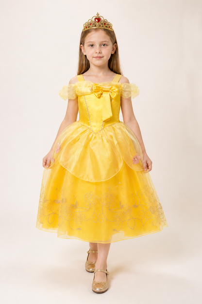 Princess dress with crown and bow for Halloween Costume Dresses detail 2