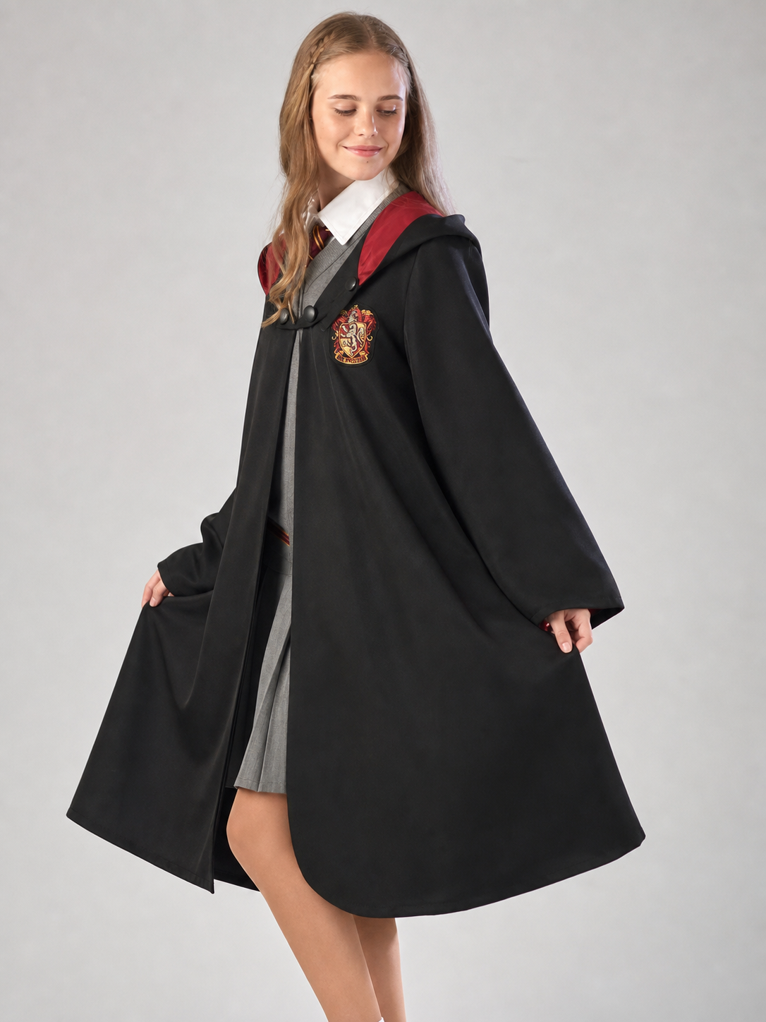 Harry Potter Costume, Black Robe, Red Lining