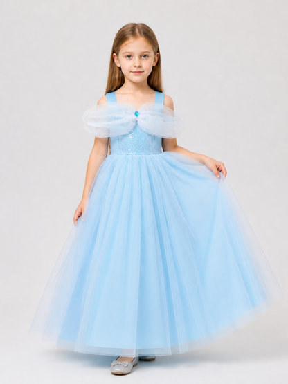 Cinderella Princess Costume Dress with Sequins Costume Dresses detail 2