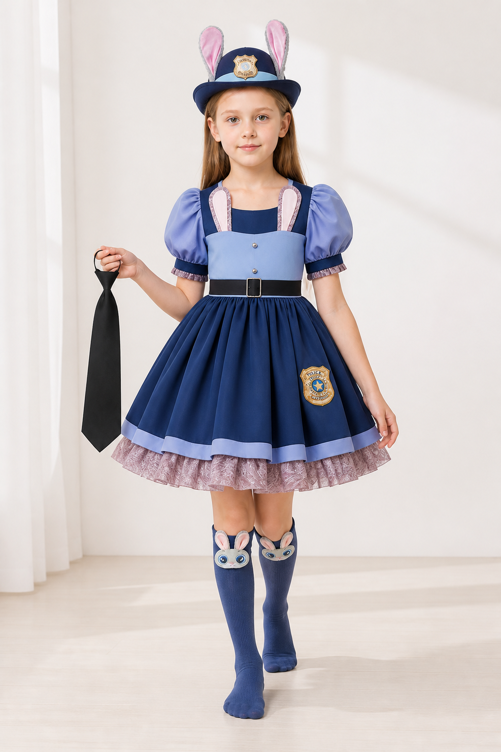 Judy Hopps Kids’ Police Officer Rabbit Costume product detail 2