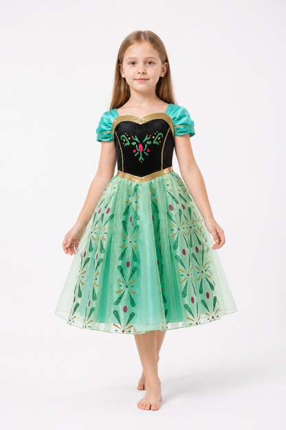 Children's Carnival Dress with a Full Skirt and Flowers Costume Dresses detail 2