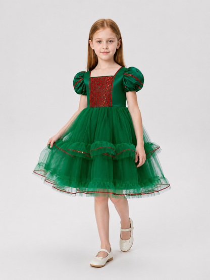 Princess Party Dress with Full Skirt and Sequins Costume Dresses detail 2