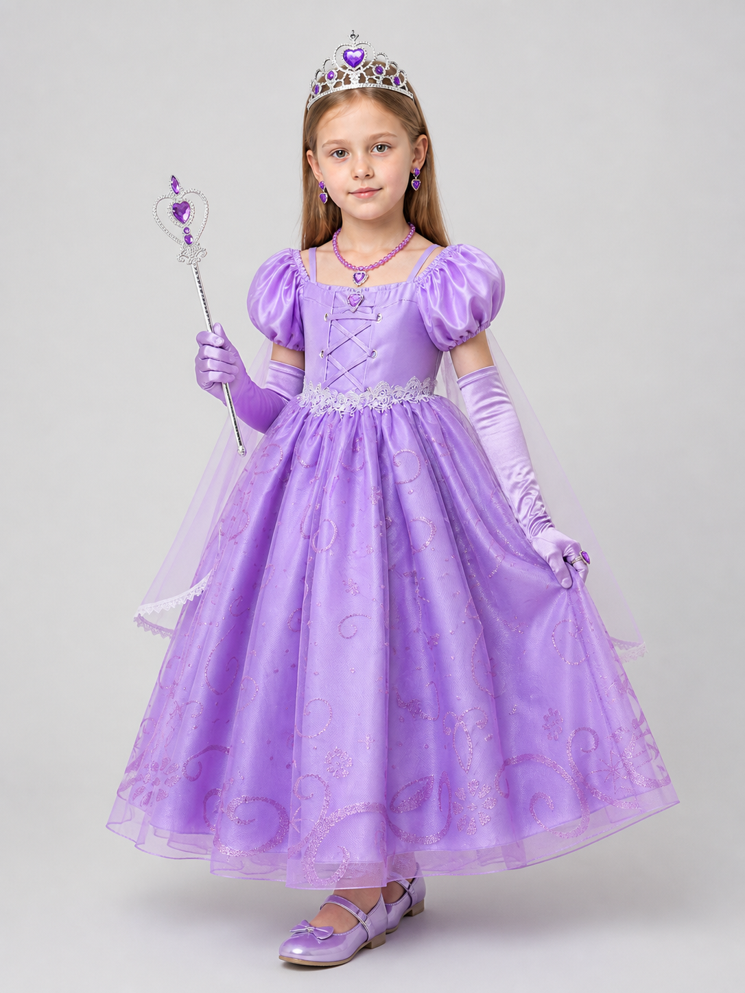Princess dress with corset, crown, and magic wand Costume Dresses detail 2