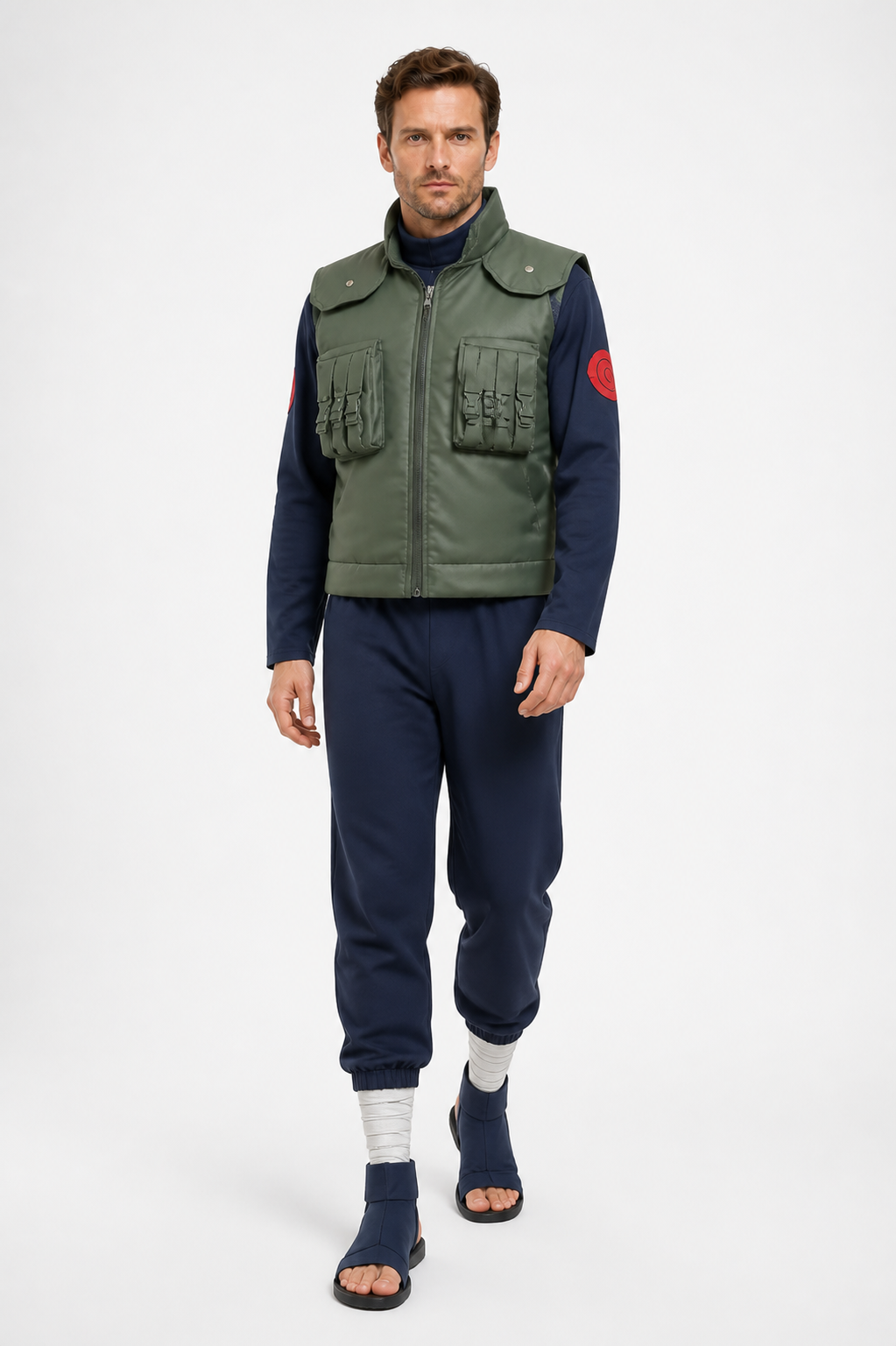 Kakashi Cosplay Costume with Vest and Pants Costumes detail 2