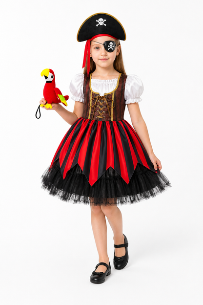 Pirate Costume with Dress and Hat for Carnival Costume Dresses detail 2