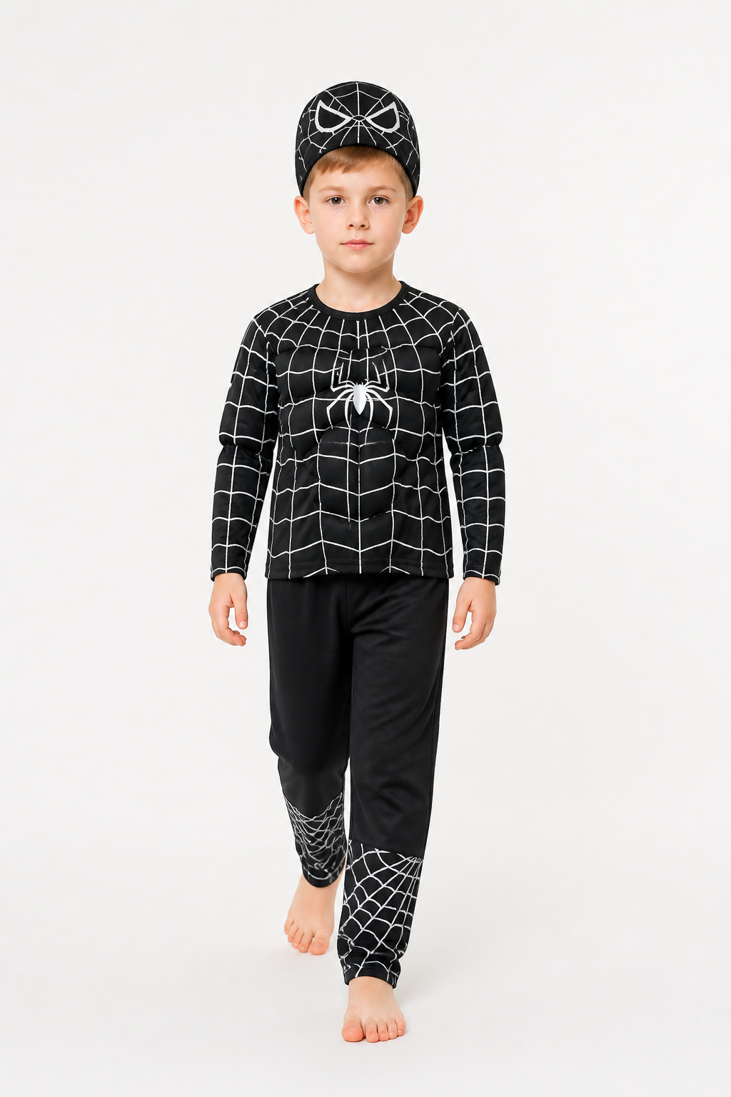 Children's Spider-Man costume with mask and pants Costume Masks detail 2