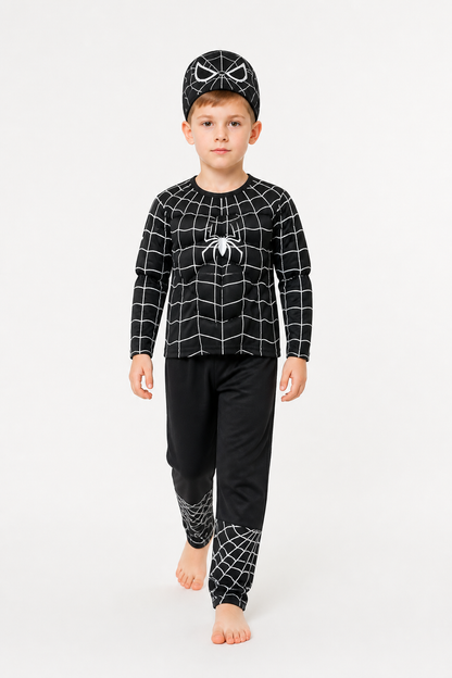 Children's Spider-Man costume with mask and pants Costume Masks detail 2