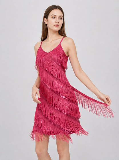 1920s-Style Fringed Dress Set