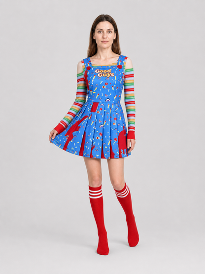 Chucky Halloween Cosplay Costume: Dress and Knee-High Socks Costume Dresses detail 2