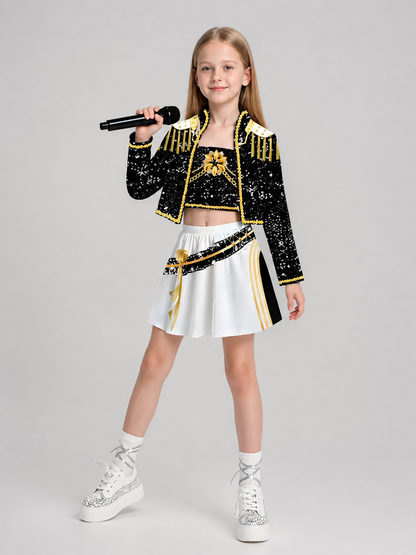 Children's Sequin Stage Costume Set Costumes detail 2