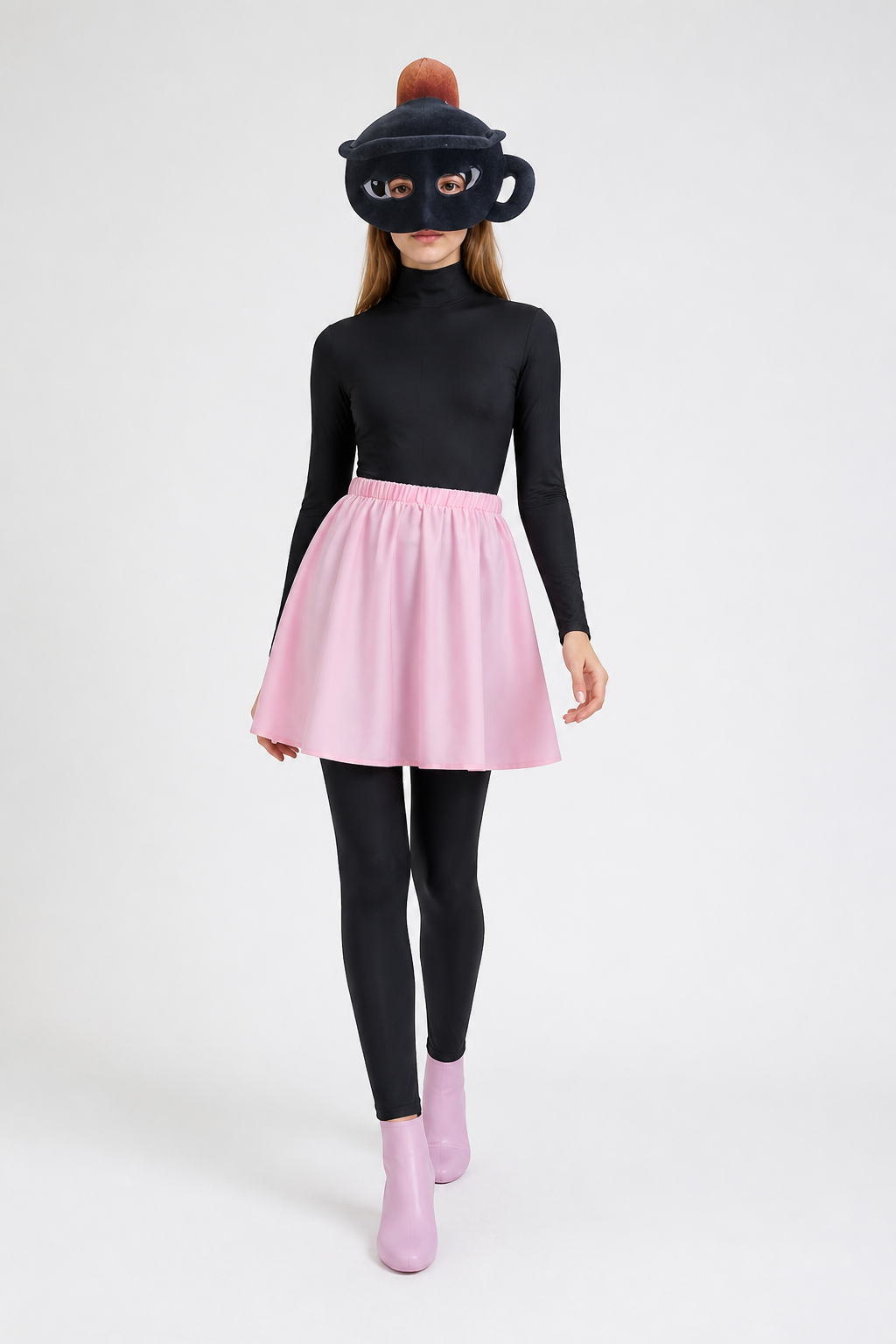 Cosplay costume with jumpsuit, skirt, and headpiece Costume Headwear detail 2