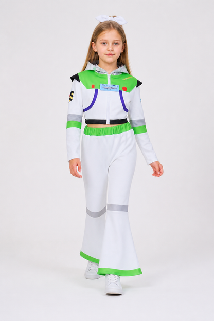 Toy Story Space Hero Costume with Hood and Flared Pants