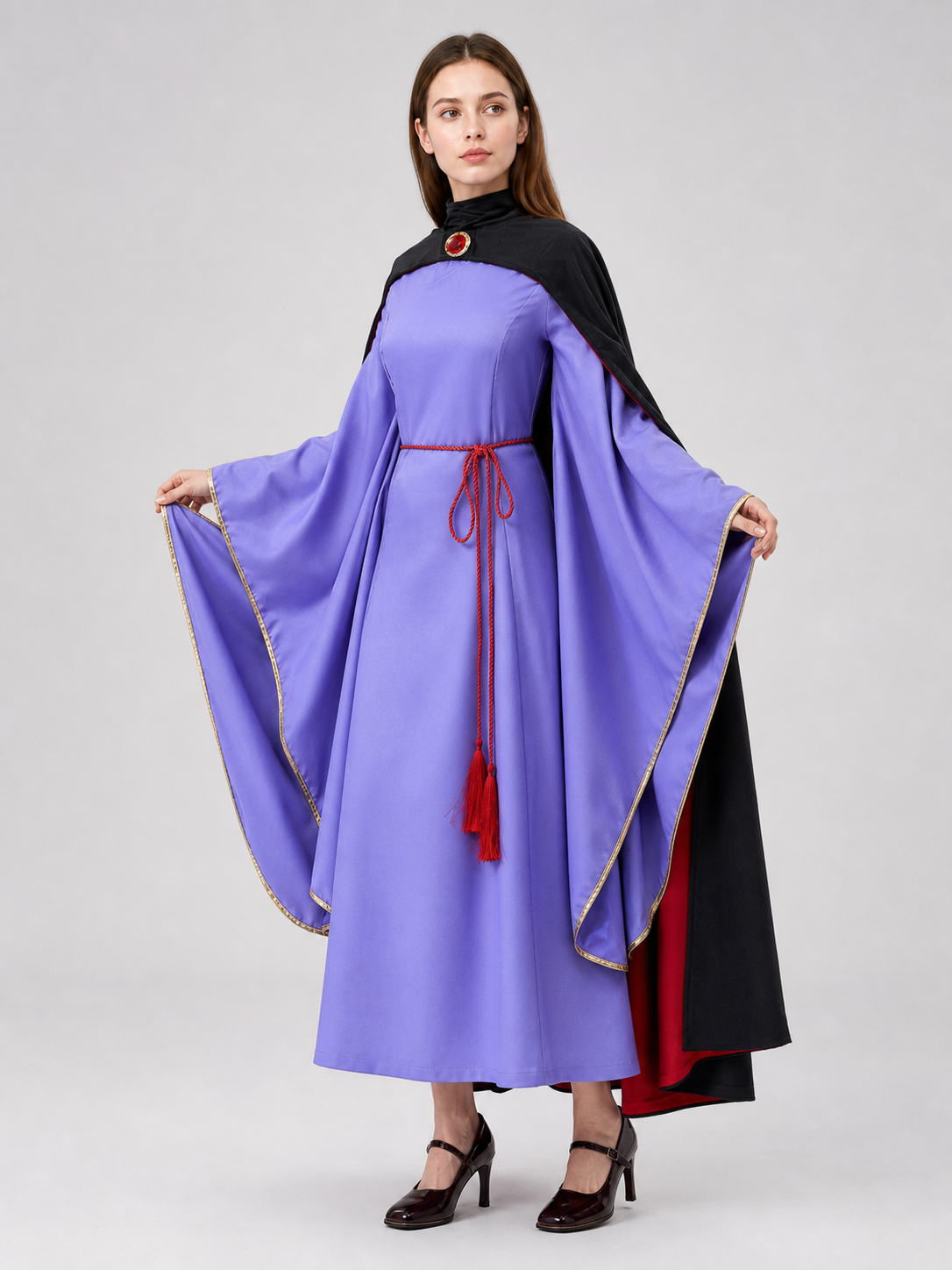 Queen Costume: Dress, Cloak, Crown