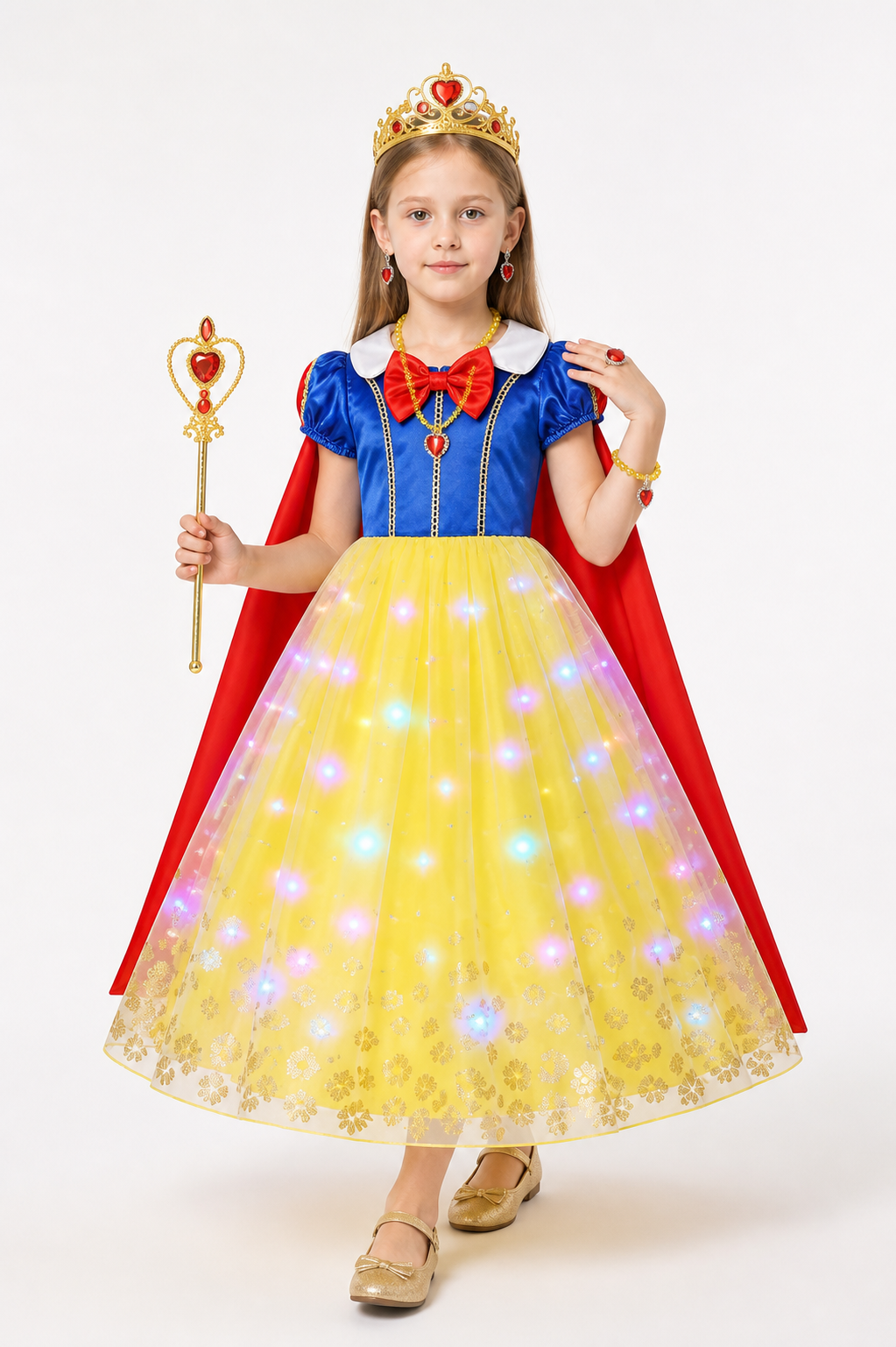Carnival Costume with Light-Up Dress and Cape Costume Dresses detail 2