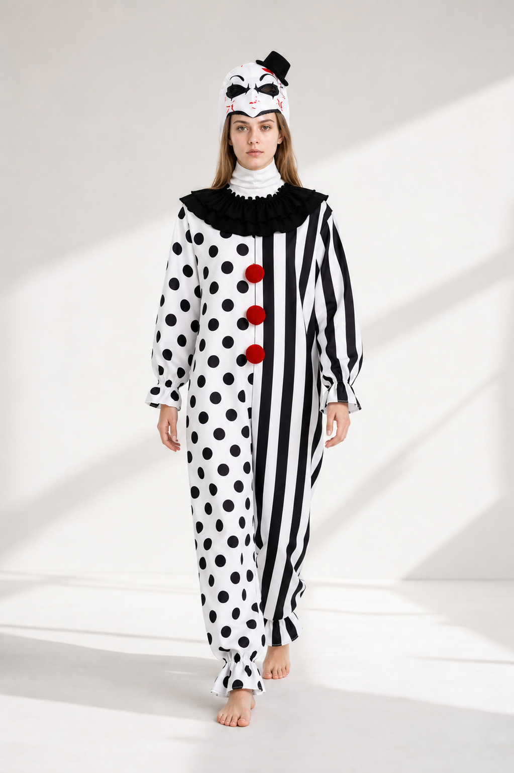 Clown Jumpsuit Costume with Headwear Costumes detail 2