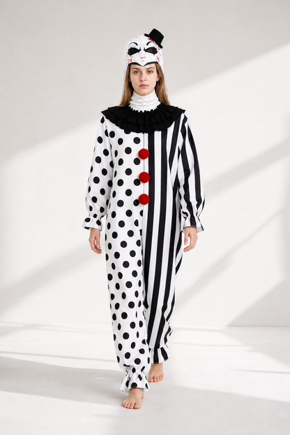 Clown Jumpsuit Costume with Headwear Costumes detail 2