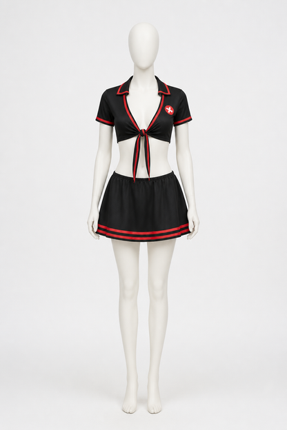Medical Costume with Skirt and Cap, 2 Pieces