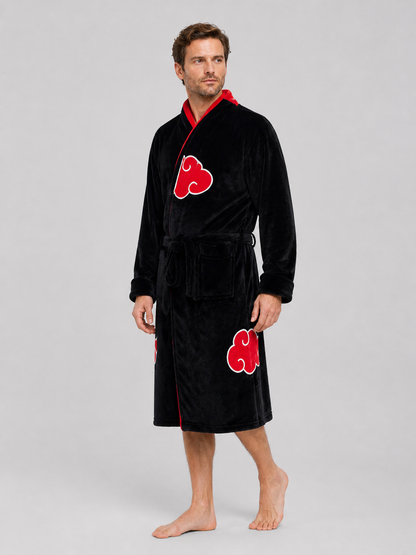 Akatsuki Hooded Cosplay Robe for Home Costumes detail 2