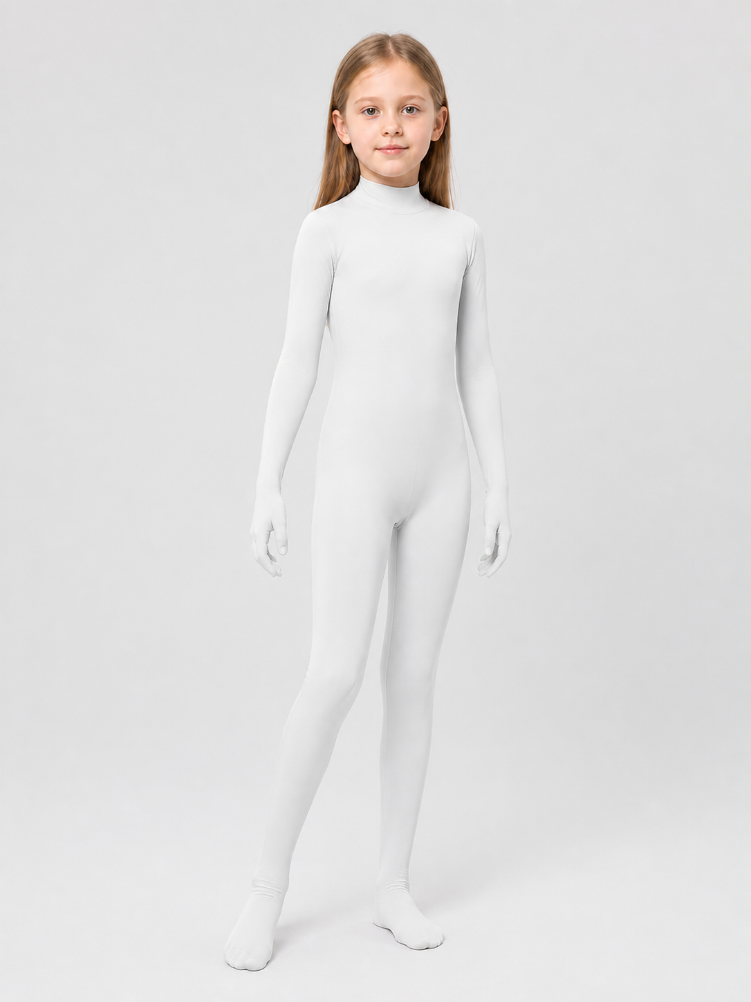 White Form-Fitting Unisex Halloween Jumpsuit Costumes detail 2