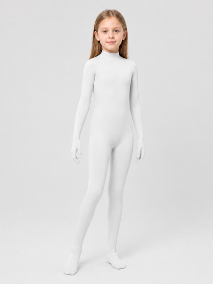White Form-Fitting Unisex Halloween Jumpsuit Costumes detail 2