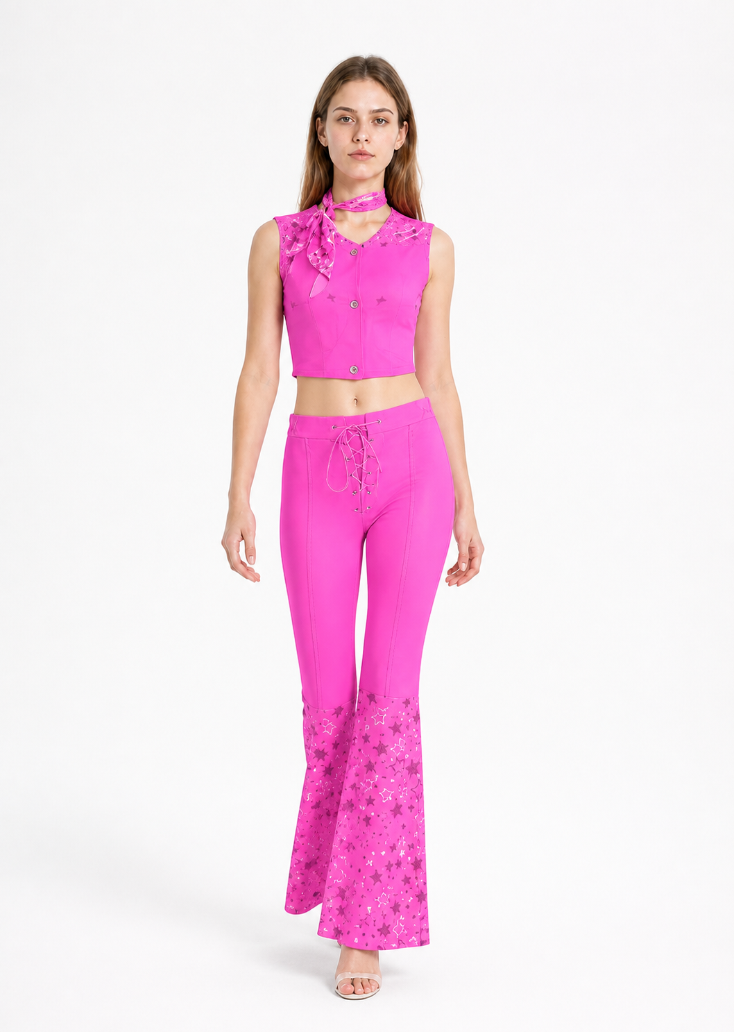 Barbie Cosplay Costume: Top and Flared Pants Costumes detail