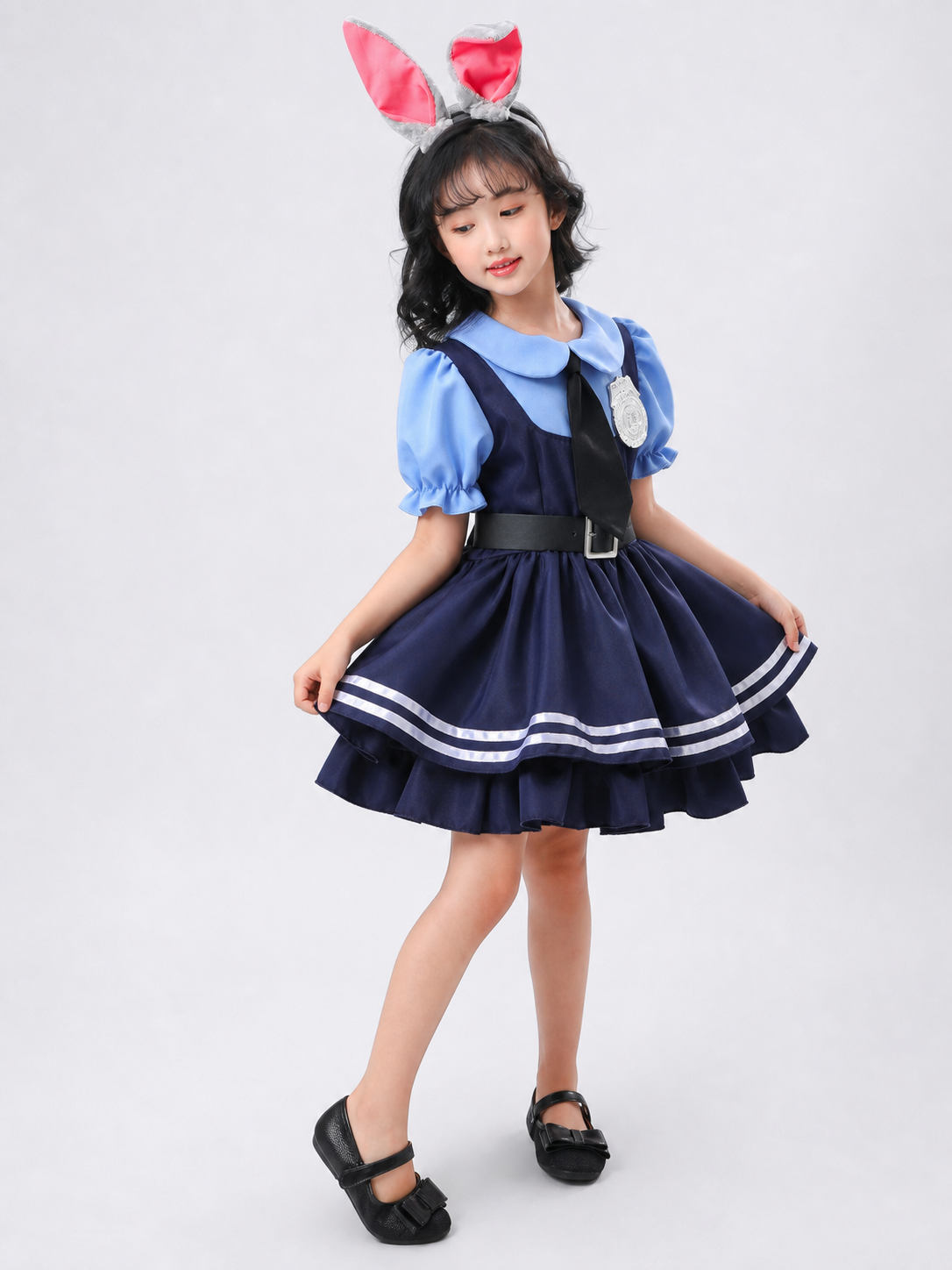 Bunny Stage Costume with Ears and Full Skirt Costumes detail