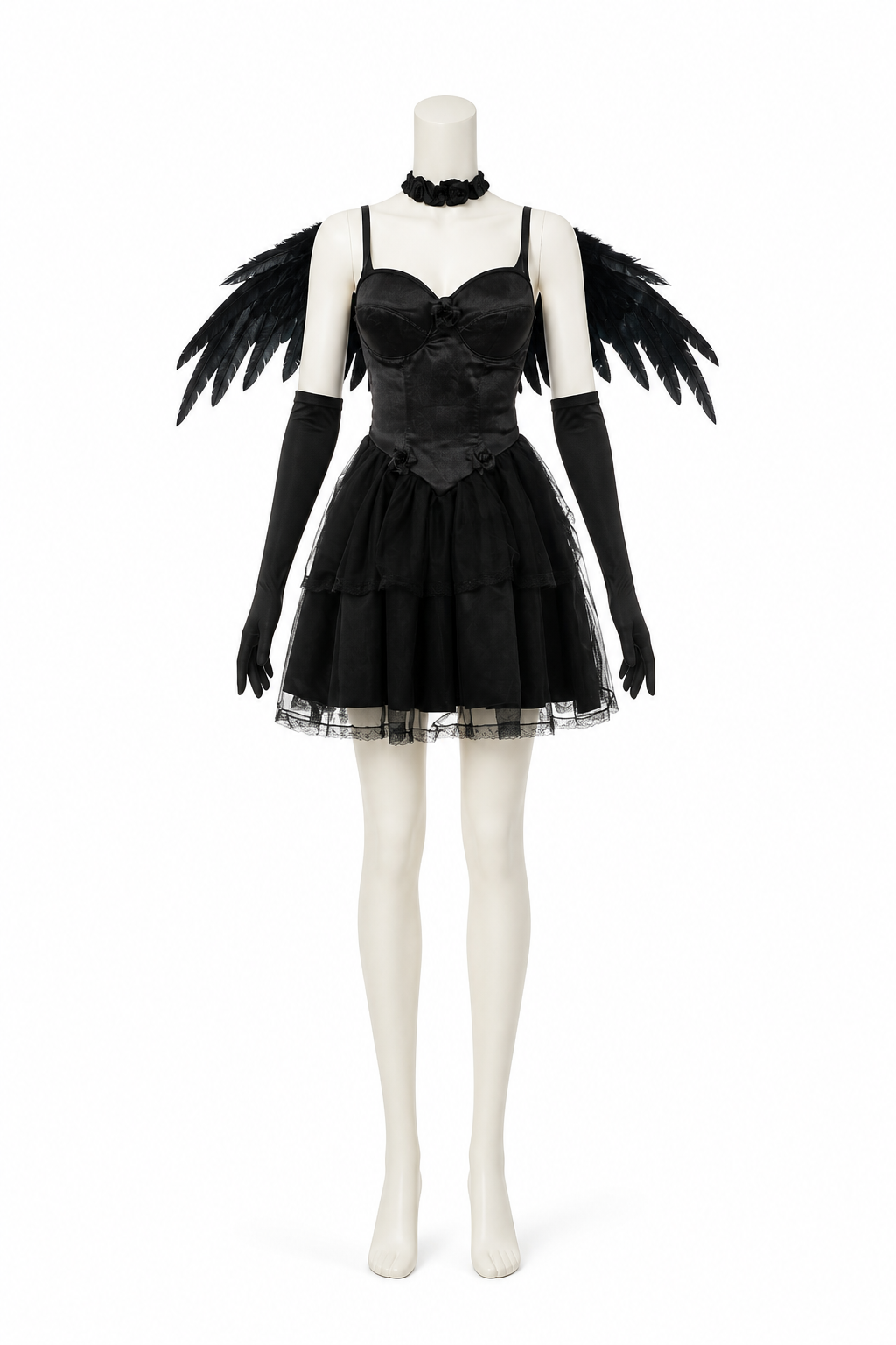 Black Cosplay Dress with a Full Skirt Costume Dresses detail 2