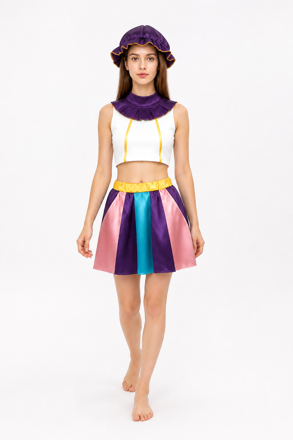 Cosplay Costume: Top, Skirt, Hat, and Collar Costume Headwear detail 2