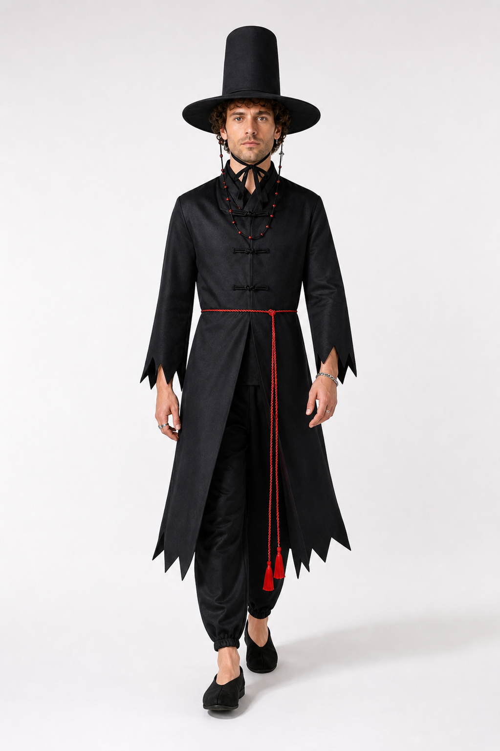 Wizard Costume with Cape and Pointed Hat Costume Capes detail