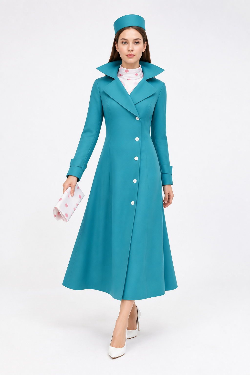 Long Coat with a Wide Lapel for Cosplay Costumes detail 2