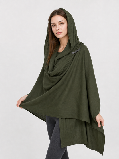 Green Carnival Hooded Cape