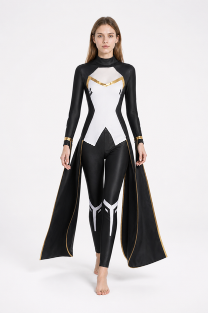 X-Men Storm Cosplay Costume with Geometric Print Costumes detail 2